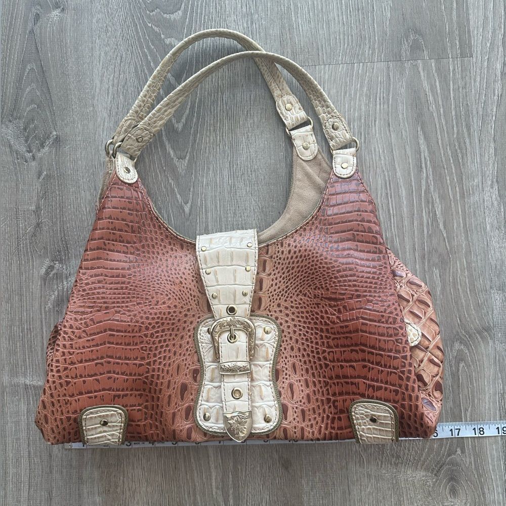 Lucidity faux crocodile purse